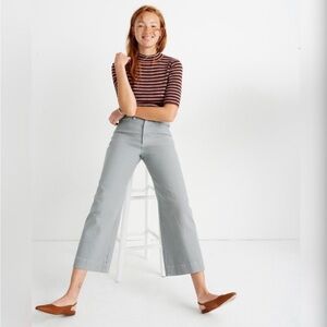 Madewell Gray Green Sage Ankle Cropped Jeans 27